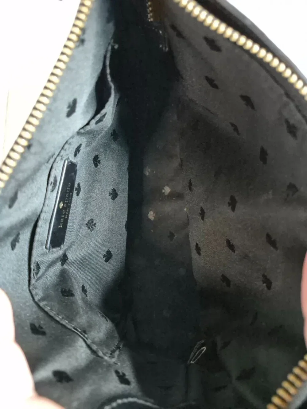 Kate Spade Black Pebbled Leather Shoulder Crossbody Designer City Casual Handbag